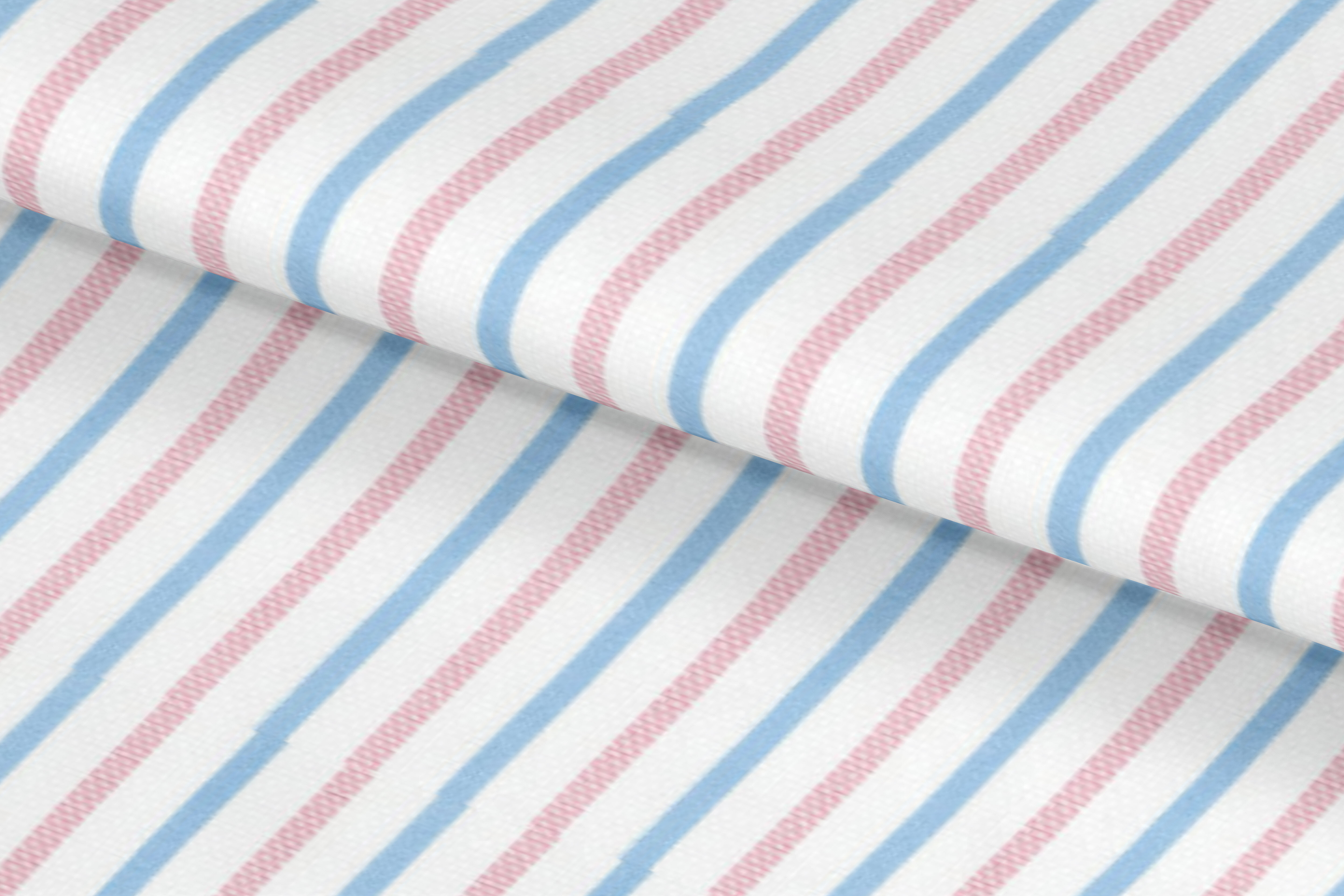 Blue and Pink Large Stripe Shirt / 756180