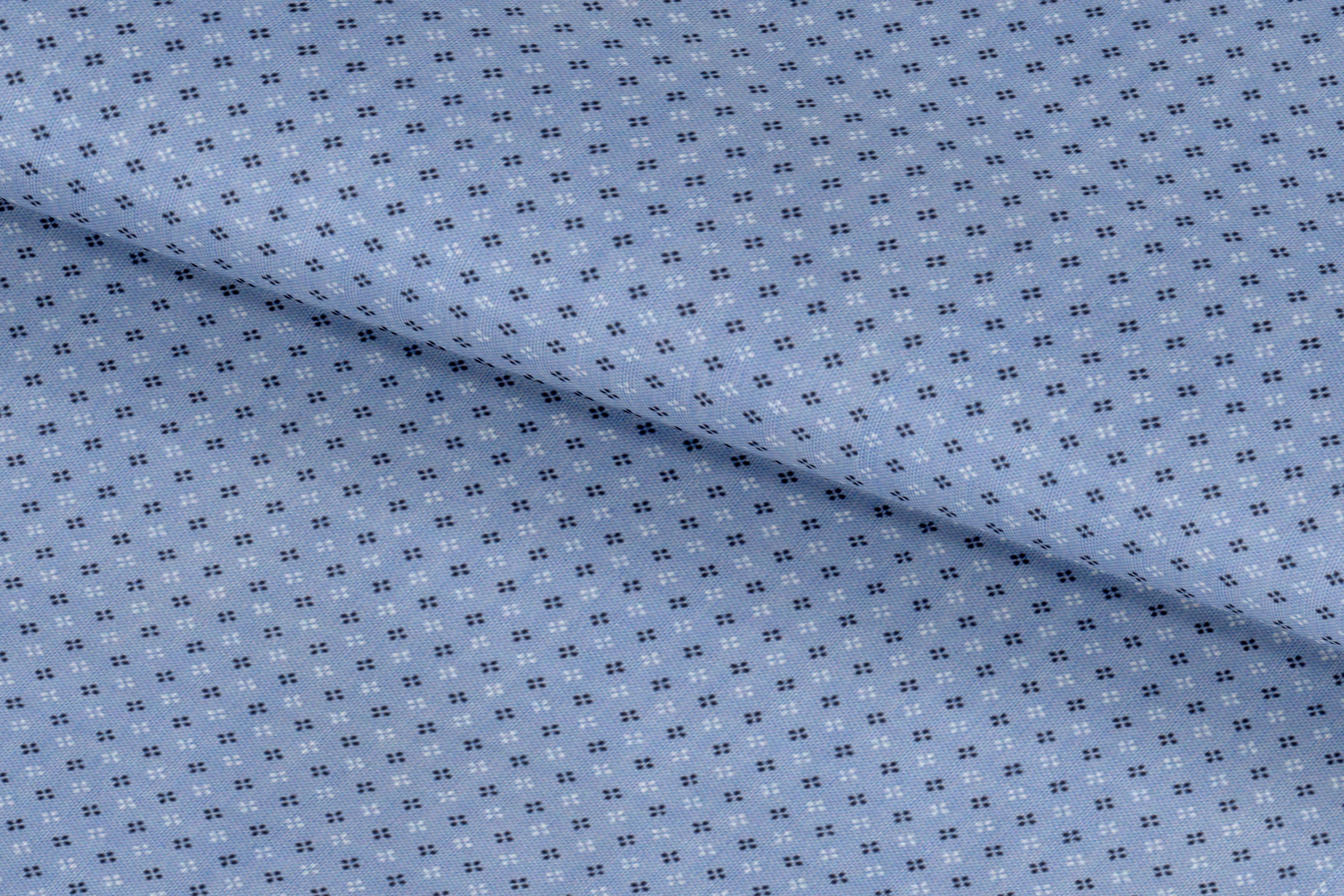 Blue and White Pinwheels Shirt / PRT-62