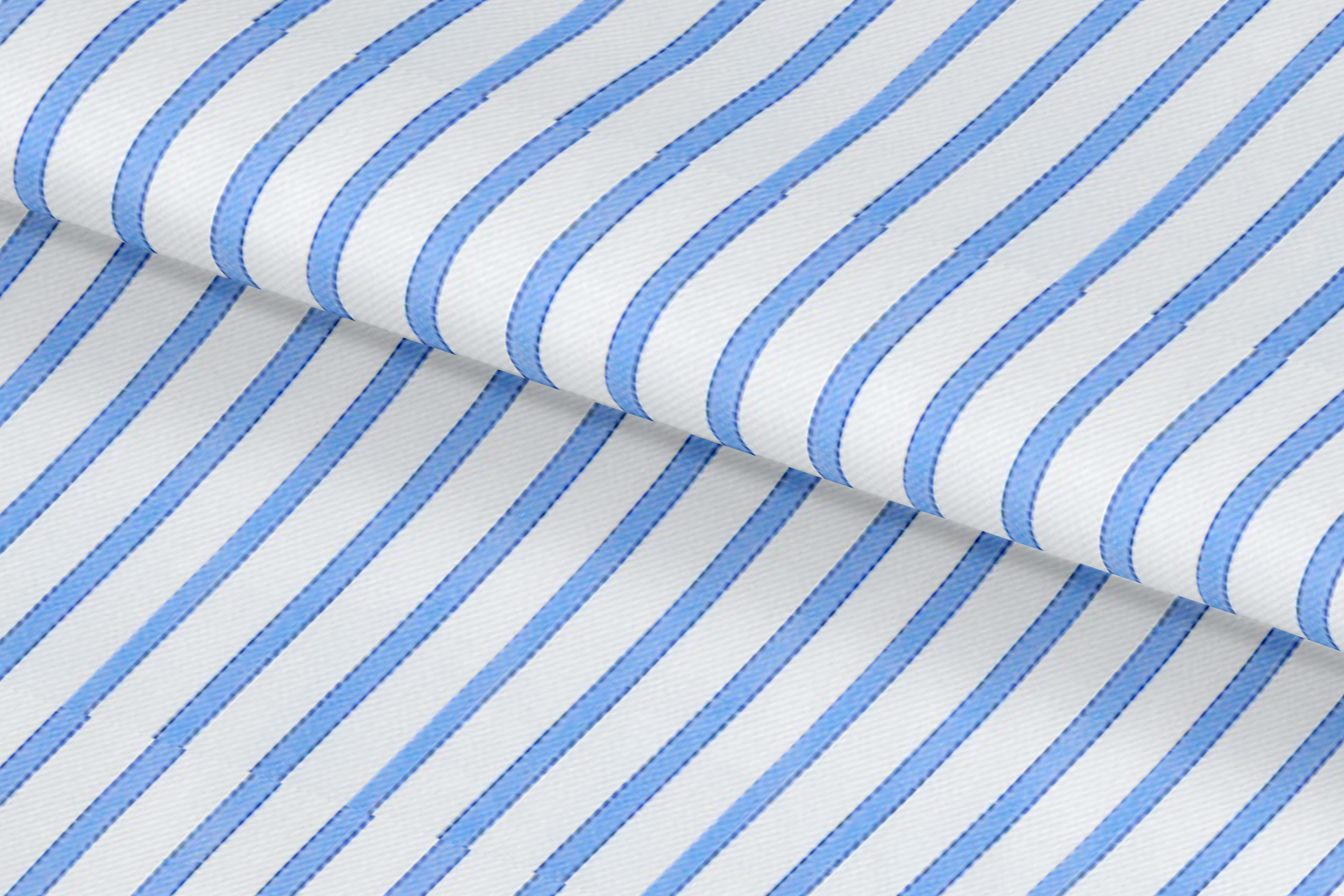 Blue Bordered Stripe Shirt / 756117