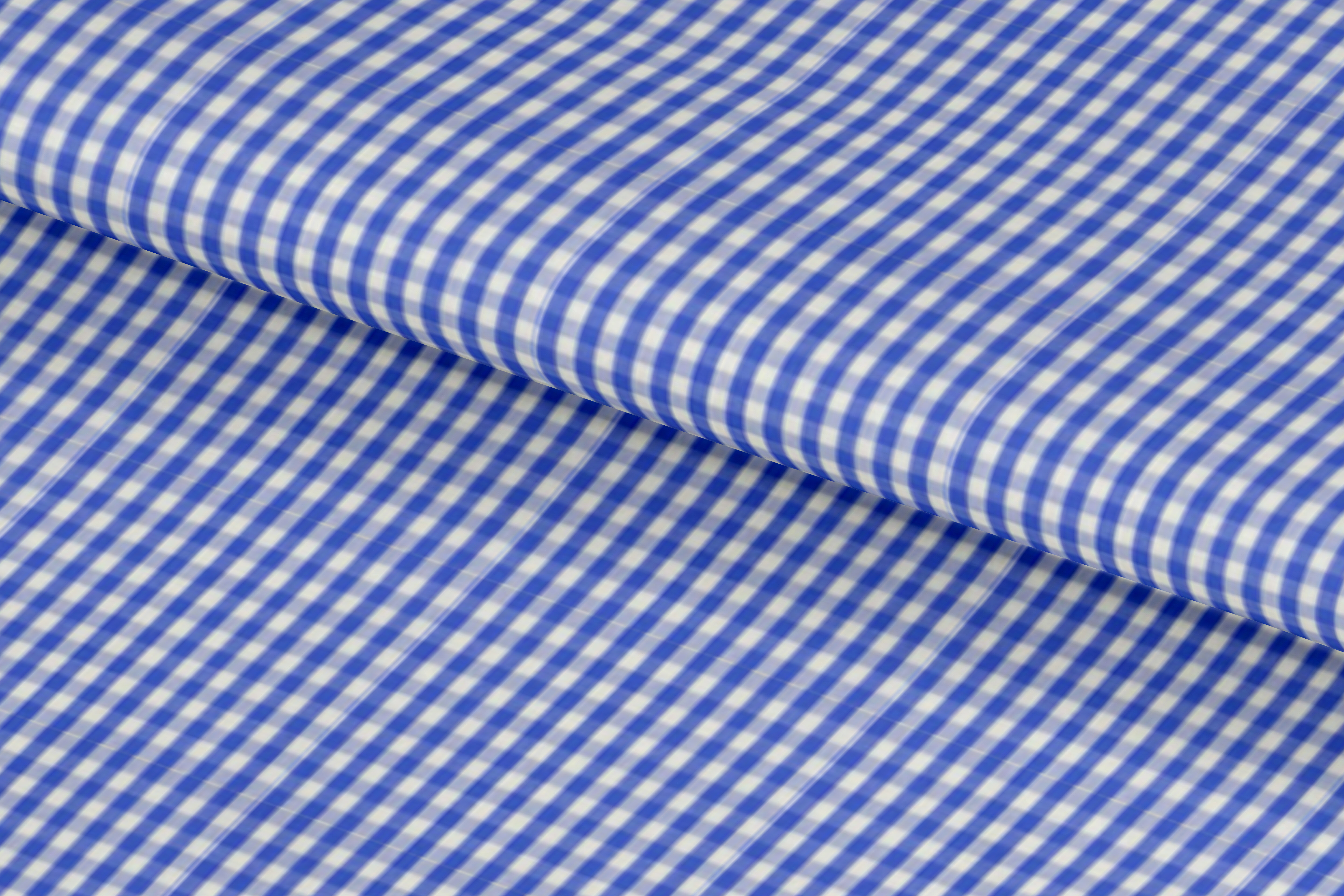 Blue Mini Gingham Shirt / 756150