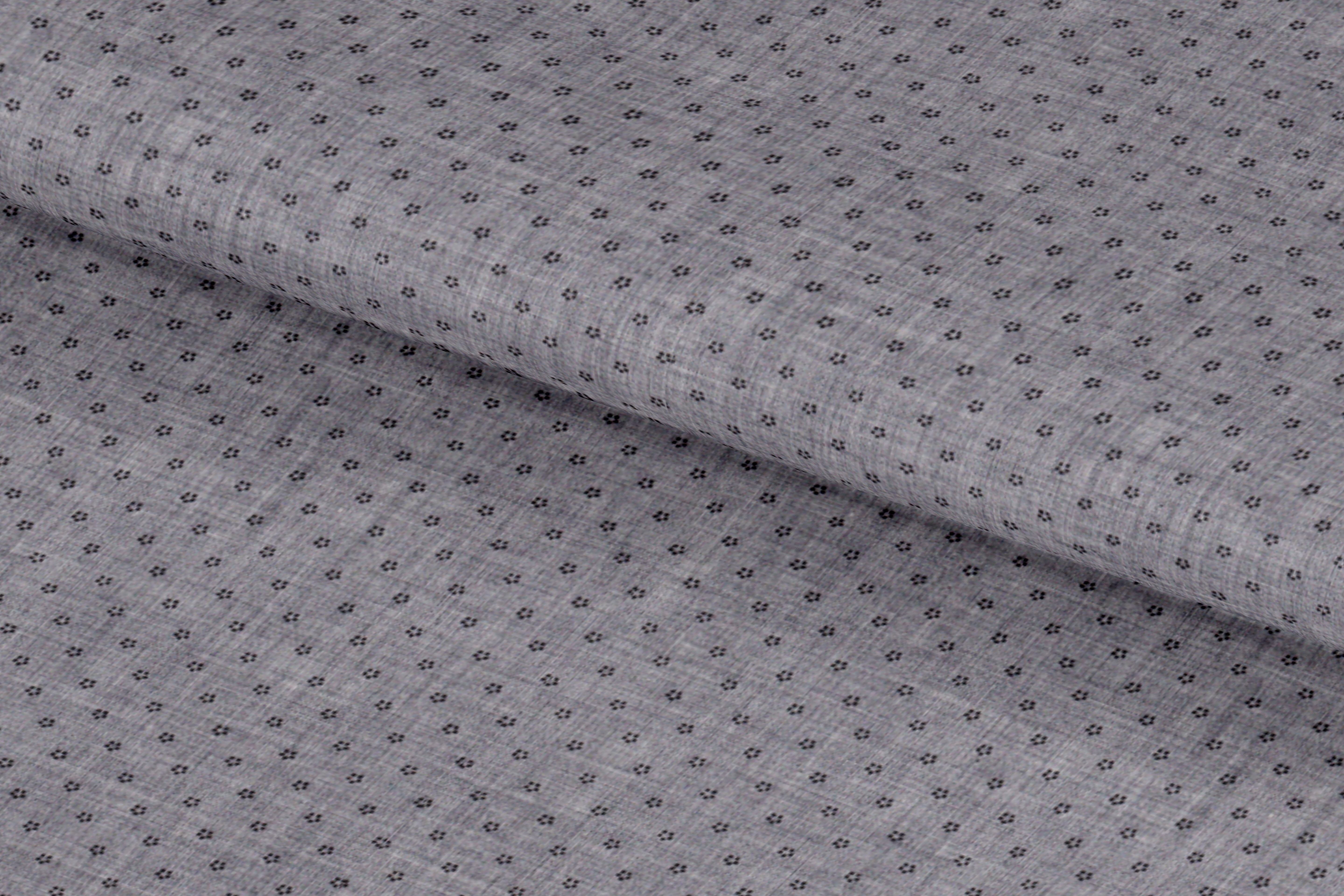 Textured Grey Medallions Shirt / PRT-66