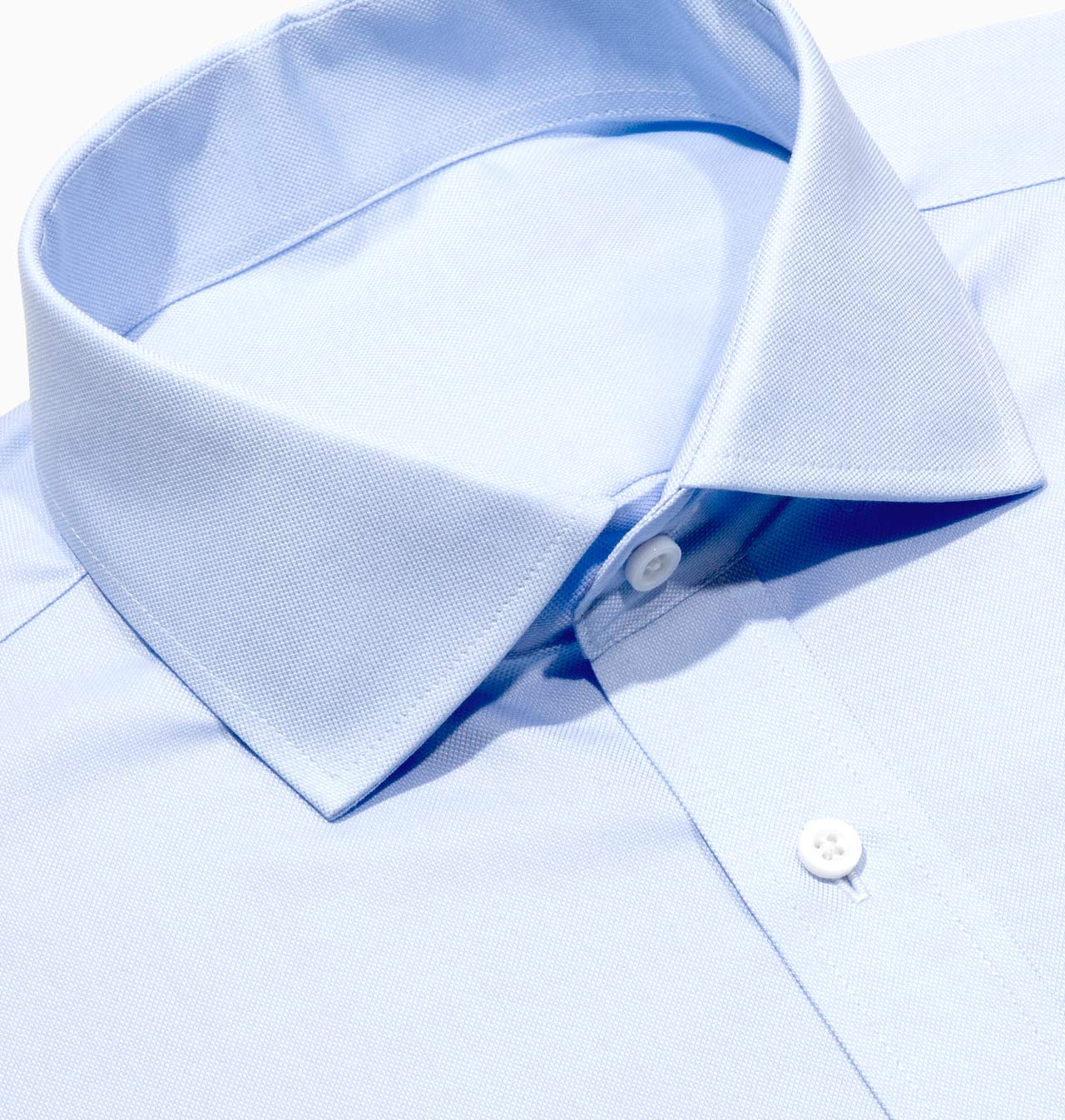 Men’s Tailored Light Blue Pinpoint Oxford Dress Shirt