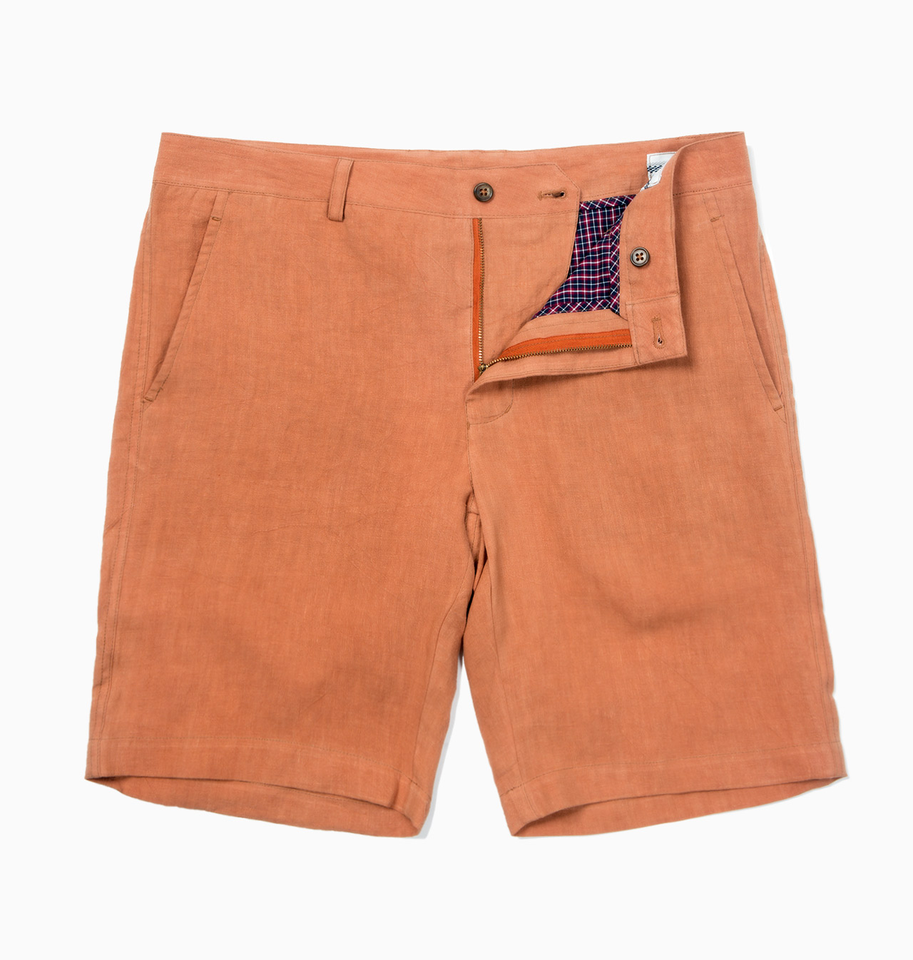 Russet Brown Linen / S1462 - Shorts