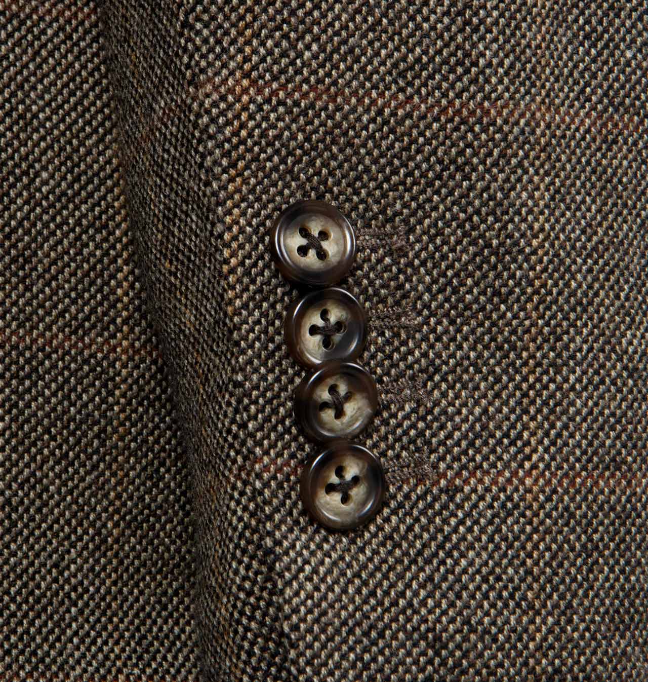 Men's Custom Made Birdseye Windowpane Suit / S1351