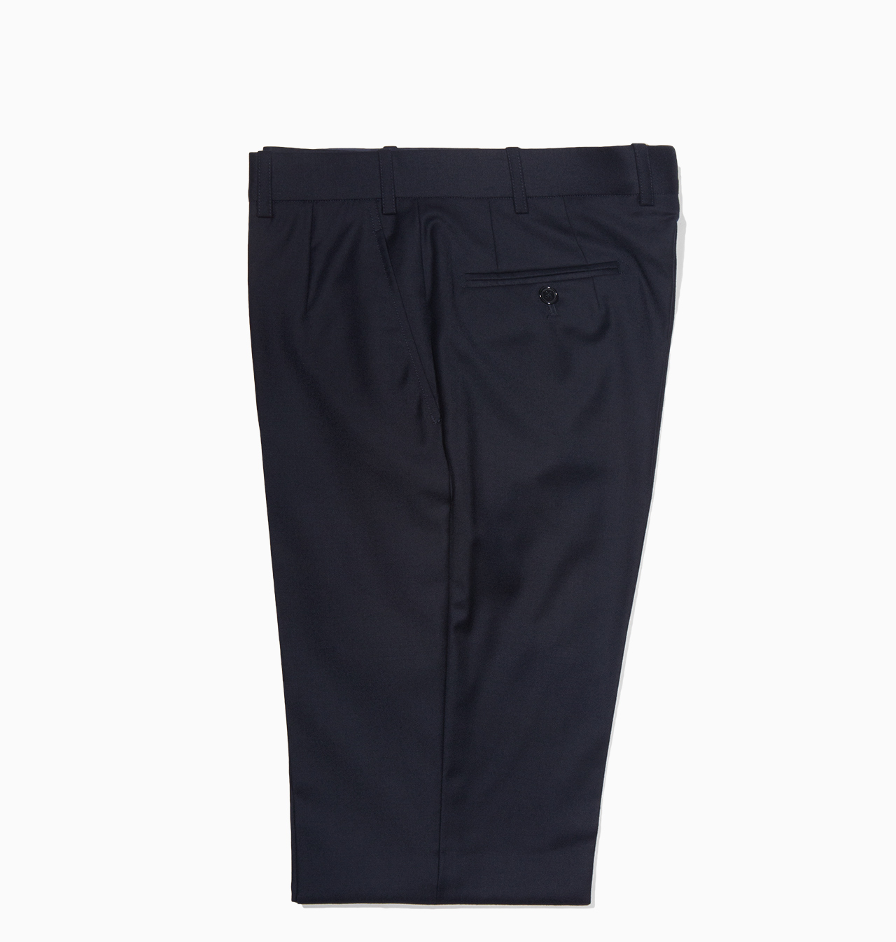 Men's Custom Made Navy Brushed Twill Pants / T1419